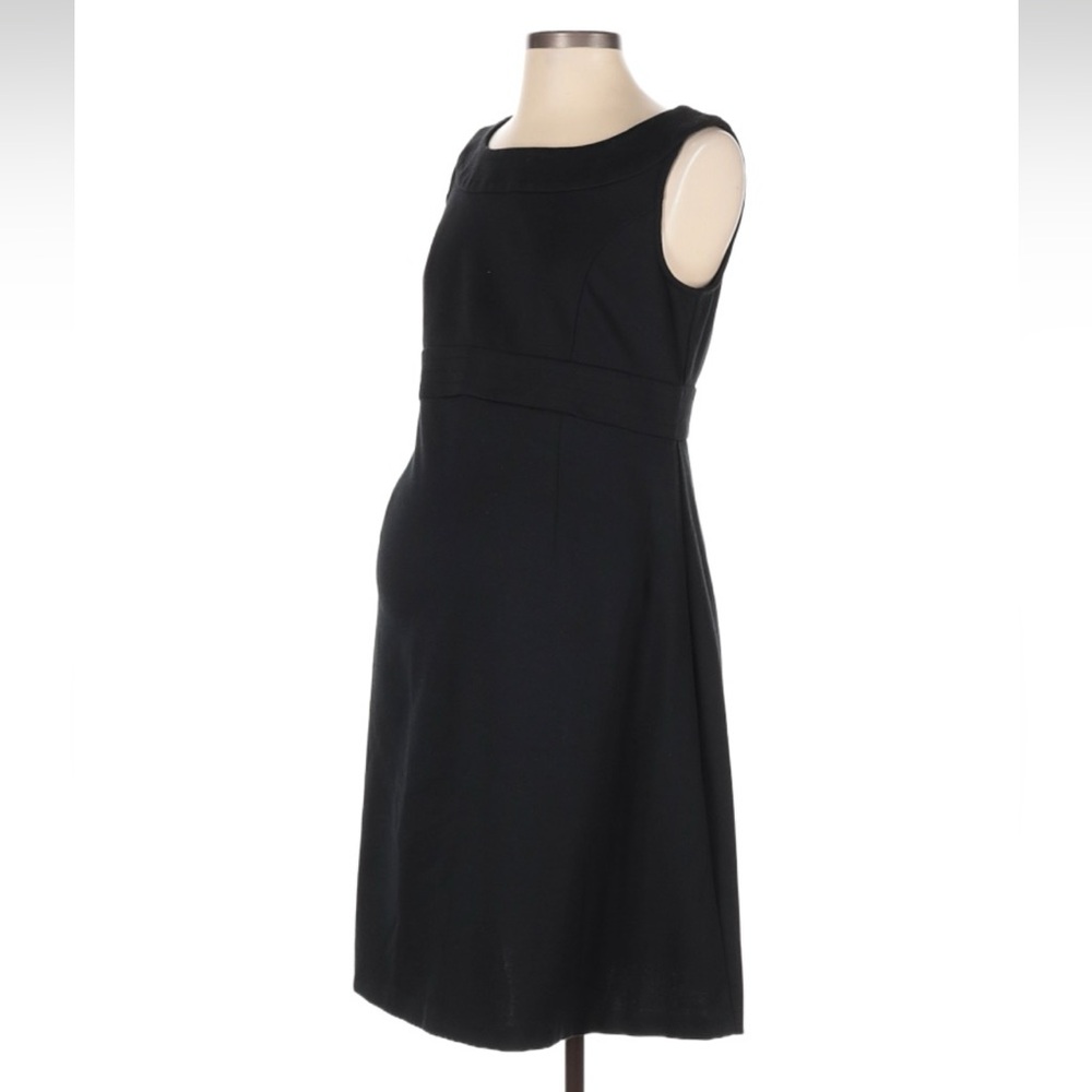 Ann Taylor LOFT Sleeveless Black Maternity Dress, Size 4